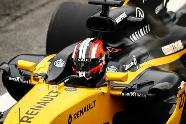 Dia de treino classificatório para GP F1 SÃO PAULO, SP - 11.11.2017: DIA DE TREINO CLASSIFICATÓRIO PARA GP F1 - In the photo the rider, Nico Hulkenberg, team Renault during free practice in the part of this morning. Classifying training day on Saturday (11), for the Brazilian Formula 1 Grand Prix, which will take place on Sunday (12) at the José Carlos Pace racetrack in Interlagos. (Photo: Aloisio Mauricio Fotoarena) x1425124x  AloisioxMauricio