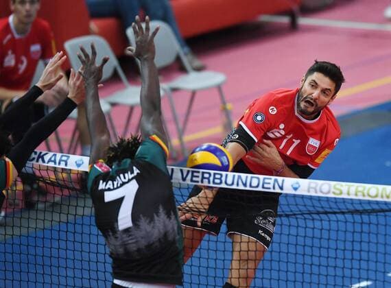 Volleyball 1 Bundesliga Season 2017 2018 Test match TV Rottenburg Volley Bisons Buehl 11 11 2017 Idner Faustino Lima Martins re TV Rottenburg Rottenburg