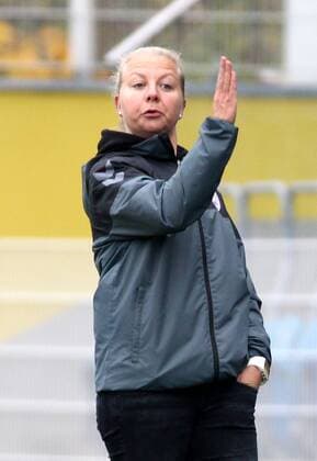 GER 1 Bundesliga Women FF USV Jena vs TSG Hoffenheim 12 11 17 Jena Ernst Abbe Sportfeld GER Allianz Women Bundesliga 1 Bundesliga Women Season 2017 2018 08 Round FF FF JV vs TSG Hoffenheim im Bild Coach Katja Greulich Jena