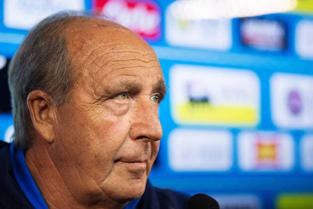 171112 Förbundskapten Gian Piero Ventura under Italiens fotbollslandslags presskonferens den 12 november 2017 i Milano.  Copyright: JOELxMARKLUND BB171112JM009