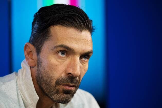 Fußball, Training und PK Nationalteam Italien 171112 Gianluigi Buffon under Italiens fotbollslandslags presskonferens den 12 november 2017 i Milano.  Copyright: JOELxMARKLUND BB171112JM017