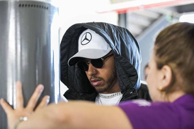 November 12, 2017 - Sao Paulo, Sao Paulo, Brazil - Nov, 2017 - Sao Paulo, Sao Paulo, Brazil - LEWIS HAMILTON, Mercedes AMG driver. It happens on Sunday (12) the Brazilian Grand Prix of Formula One, in the autodromo track of Interlagos in Sao Paulo. F1 2017: Brazil Grand Prix: Backstage - ZUMAc168 20171112_zap_c168_011 Copyright: xMarceloxChellox