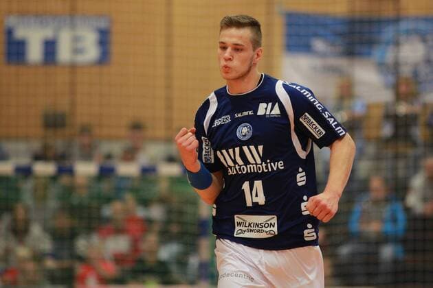 Torjubel Maciej Majdzinski 14 Bergischer HC Bergischer HC vs TV Emsdetten Handball 2 Bundesliga 12 11 17 Solingen NRW Germany Klingenhalle Copyright: xcdnx