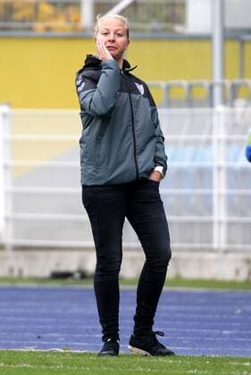 GER 1 Bundesliga Women FF USV Jena vs TSG Hoffenheim 12 11 17 Jena Ernst Abbe Sportfeld GER Allianz Women Bundesliga 1 Bundesliga Women Season 2017 2018 08 Round FF FF JV vs TSG Hoffenheim im Bild Coach Katja Greulich Jena