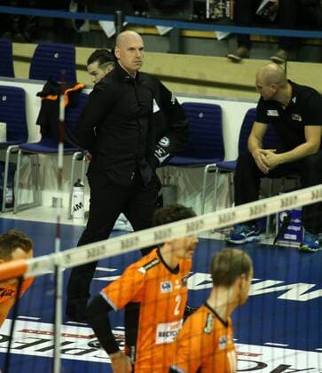 GER 1 VBL BR VOLLEYS VS SVG Lueneburg 12 11 2017 Max Schmeling Halle Berlin GER 1 VBL BR VOLLEYS VS SVG Lueneburg im Bild Coach Luke Reynolds BR Volleys nordphotox xEngler nph00076