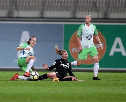 Tessa Wullaert VfL Wolfsburg Groenen Jackie 1 FFC Frankfurt Alexandra Popp VfL Wolfsburg
