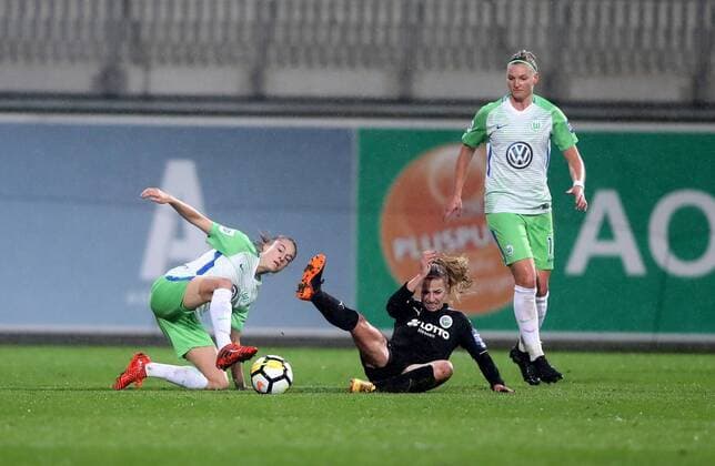 Tessa Wullaert VfL Wolfsburg Groenen Jackie 1 FFC Frankfurt Alexandra Popp VfL Wolfsburg