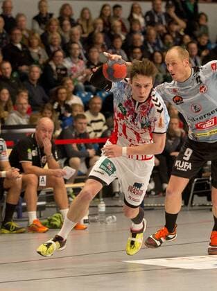 Handball Handball 3 Liga Nord 2017 2018 Handball Sportverein Hamburg vs DHK Flensborg Leif Tissier Hamburg Timo Brüne Flensborg Sports Hall Hamburg Hamburg