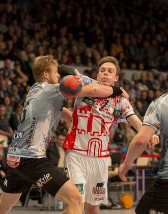Handball Handball 3 Liga Nord 2017 2018 Handball Sportverein Hamburg vs DHK Flensborg Tjark Desler Flensborg Leif Tissier Hamburg Sports Hall Hamburg Hamburg
