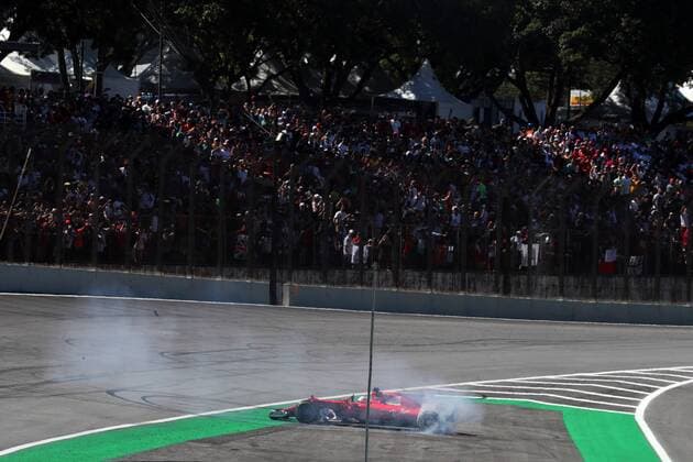 12.11.2017 - Race, Sebastian Vettel (GER) Scuderia Ferrari SF70H race winner Brazilian Grand Prix, Sao Paulo, Interlagos 9 - 12 November 2017 12.11.2017 - Race, Sebastian Vettel (GER) Scuderia Ferrari SF70H race winner 