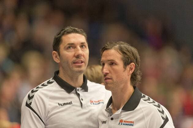 Handball Handball 3 Liga Nord 2017 2018 Handball Sportverein Hamburg vs DHK Flensborg Blazenko Lackovic Hamburg Coach Torsten Jansen Hamburg Sporthalle Hamburg Hamburg