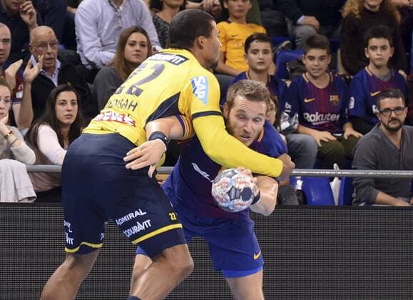 Handball, CL, FC Barcelona - Rhein-Neckar-Löwen Partido de balonmano de la Liga de Campeones entre el Barcelona y el Rhein-Neckar Löwen.Champions League handball match between Barcelona and Rhein-Neckar Löwen. 