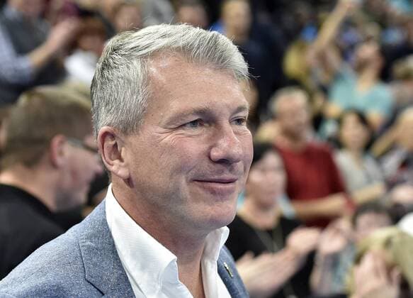 12 11 2017 Association Chairman Uwe Saegeling Handball 2 Bundesliga HC Elbflorenz Dresden ThSV Eisenach 30 27