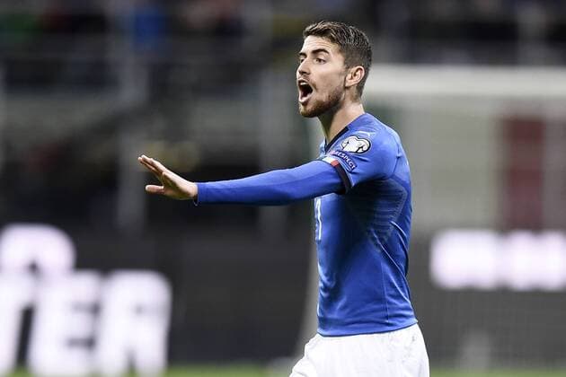Fußball, WM Playoffs, Italien - Schweden Db Milano 13 11 2017 - spareggio qualificazione Mondiali Russia 2018 Italia-Svezia foto Daniele Buffa Image nella foto: Jorginho 