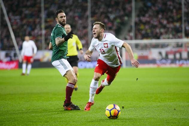 Fußball, Polen - Mexiko 13.11.2017 GDANSK, ENERGA STADION PILKA NOZNA (FOOTBALL) MECZ TOWARZYSKI REPREZENTACJI NARODOWYCH ( International Friendly Länderspiel GAME ) MECZ POLSKA - MEKSYK (GAME POLAND MEXICO) NZ MACIEJ RYBUS FOTO RADOSLAW JOZWIAK CYFRASPORT NEWSPIX.PL --- Newspix.pl FRANCE OUT!  20171113-CSRJ5870