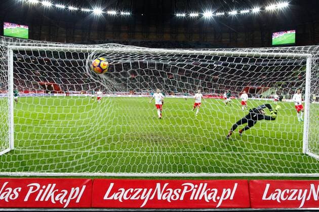 Fußball, Polen - Mexiko Gdansk 13.11.2017 MIEDZYNARODOWY MECZ TOWARZYSKI: POLSKA - MEKSYK --- International Friendly Länderspiel FOOTBALL MATCH IN GDANSK: POLAND - MEXICO --- NZ bramka , gol goal bramka , FOT. GRZEGORZ RADTKE 058sport.pl NEWSPIX.PL --- Newspix.pl FRANCE OUT!  20171113_GR_0321_002_RAD