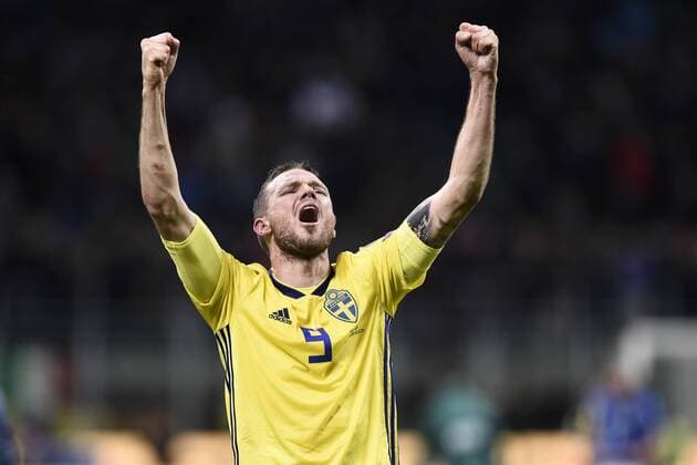 Fußball, WM Playoffs, Italien - Schweden Db Milano 13 11 2017 - spareggio qualificazione Mondiali Russia 2018 Italia-Svezia foto Daniele Buffa Image nella foto: Marcus Berg 
