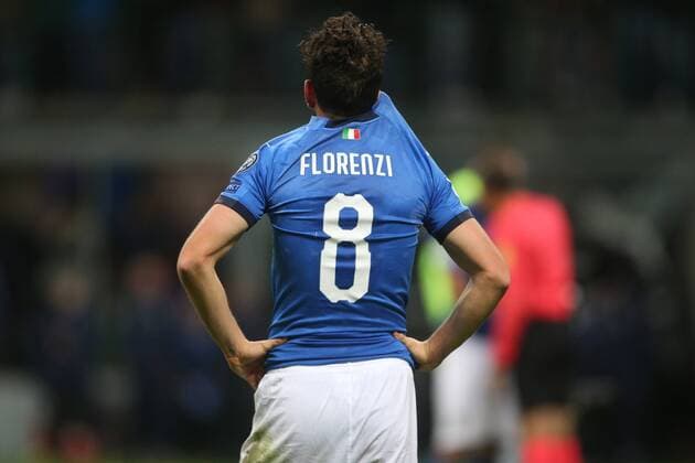 Fußball, WM Playoffs, Italien - Schweden Milan, Italy - November 13: Disappointment italian players, Florenzi, at end of the FIFA 2018 World Cup Qualifier Play-off match Italy vs Sweden at Meazza Stadium on November 13, 2017 in Milan, Italy.  Copyright: xmarcoxiacobuccix xIPAx xMarcoxIacobuccix