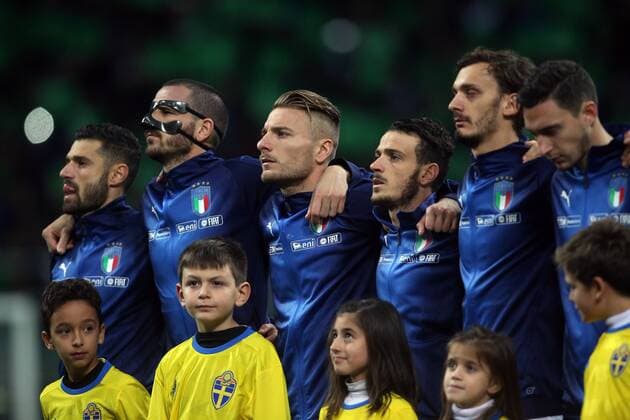 Fußball, WM Playoffs, Italien - Schweden Milan, Italy - November 13: Italy team before the FIFA 2018 World Cup Qualifier Play-off match Italy vs Sweden at Meazza Stadium on November 13, 2017 in Milan, Italy.  Copyright: xmarcoxiacobuccix xIPAx xMarcoxIacobuccix
