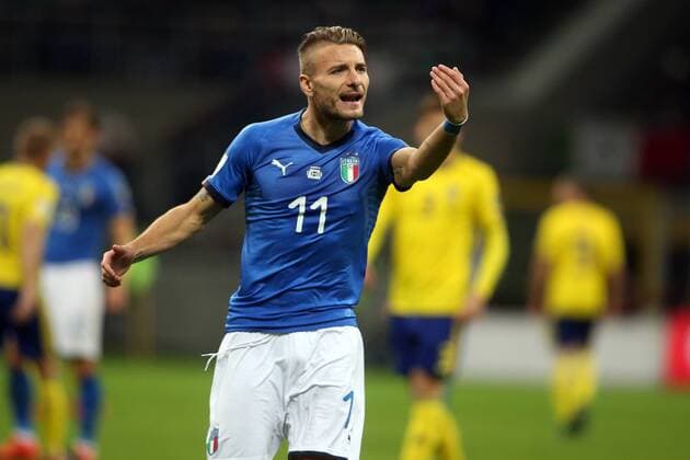Fußball, WM Playoffs, Italien - Schweden Milan, Italy - November 13: Ciro Immobile during the FIFA 2018 World Cup Qualifier Play-off match Italy vs Sweden at Meazza Stadium on November 13, 2017 in Milan, Italy.  Copyright: xmarcoxiacobuccix xIPAx xMarcoxIacobuccix