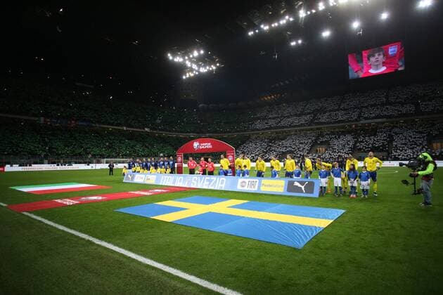 Fußball, WM Playoffs, Italien - Schweden Milan, Italy - November 13: FIFA 2018 World Cup Qualifier Play-off match Italy vs Sweden at Meazza Stadium on November 13, 2017 in Milan, Italy.  Copyright: xmarcoxiacobuccix xIPAx xMarcoxIacobuccix