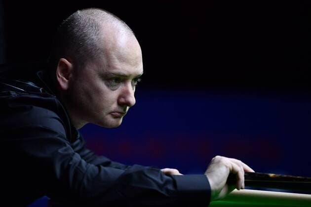 Graeme Dott of Scotland plays a shot to Xiao Guodong of China in their first round match during the 2017 Shanghai Masters snooker tournament in Shanghai, China, 13 November 2017. Graeme Dott defeated Xiao Guodong 5-3. Graeme Dott knocks out Xiao Guodong at 2017 Shanghai Masters snooker tournament  20171113_49687