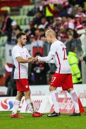 November 13, 2017 - Gdansk, Poland - Maciej Rybus (POL), Rafal Kurzawa during the International Friendly Länderspiel match between Poland and Mexico at Energa Stadium in Gdansk, Poland on November 13, 2017. Poland v Mexico: International Friendly  - ZUMAn230 20171113_zaa_n230_689 Copyright: xFotoxOlimpikx