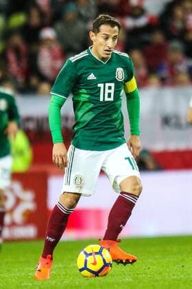 November 13, 2017 - Gdansk, Poland - Andres Guardado (MEX) during the International Friendly Länderspiel match between Poland and Mexico at Energa Stadium in Gdansk, Poland on November 13, 2017. Poland v Mexico: International Friendly  - ZUMAn230 20171113_zaa_n230_693 Copyright: xFotoxOlimpikx