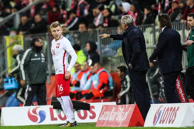November 13, 2017 - Gdansk, Poland - Jakub Blaszczykowski (POL), Trener Adam Nawalka (POL) during the International Friendly Länderspiel match between Poland and Mexico at Energa Stadium in Gdansk, Poland on November 13, 2017. Poland v Mexico: International Friendly  - ZUMAn230 20171113_zaa_n230_696 Copyright: xFotoxOlimpikx