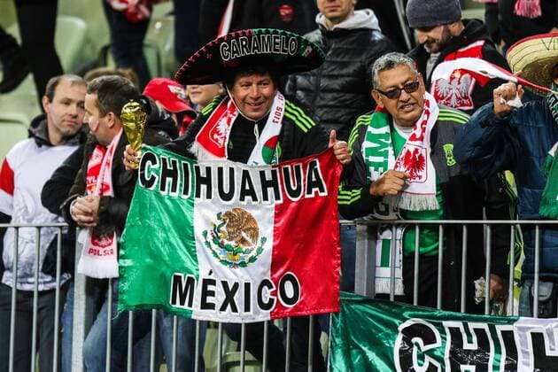 November 13, 2017 - Gdansk, Poland - Mexico s fans during the International Friendly Länderspiel match between Poland and Mexico at Energa Stadium in Gdansk, Poland on November 13, 2017. Poland v Mexico: International Friendly  - ZUMAn230 20171113_zaa_n230_703 Copyright: xFotoxOlimpikx