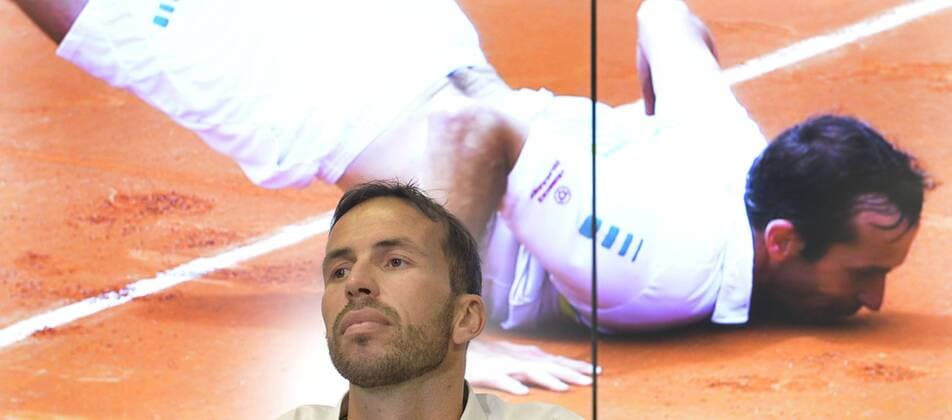 Czech tennis star Radek Stepanek, two-time Davis Cup winner, ended his career at the age of 38 today, on Thursday, November 14, 2017. Stepanek is a former eighth best tennis player of the world and a bronze medalist in mixed doubles from the 2016 Rio de Janeiro Olympic Games Olympische Spiele Olympia OS In 2006, he advanced to the Wimbledon quarterfinal. In all, he gained five ATP Tennis Herren titles. In doubles, he won two grand slam tournaments. Along with Indian Leander Paes, he was the winner of the Australian Open 2012 and the US Open 2013. Stepanek, born in Karvina, north Moravia, contributed to the Czech Republic two victories in the Davis Cup. Along with Tomas Berdych, he led the victorious Czech team in 2012 and 2013. In both cases, Stepanek won the decisive match in the finals against Spain and Serbia, respectively. (CTKxPhoto OndrejxDeml) CTKPhotoP201711140861901 dml 008