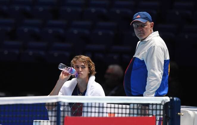 Sascha Zverev with Father Alexander Germany