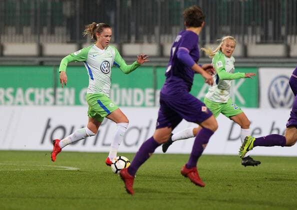 Wolfsburg vs Florence CL Women Wolfsburg Germany 15 11 2017 FOOTBALL VfL Wolfsburg vs ACF Florence 1 16 Final UEFA Womens Champions League Season 2017 18 Image shows Caroline Graham Hansen VfL Wolfsburg Wolfsburg