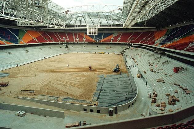 season 1995 1996 24 04 1996 amsterdam arena under construction amsterdam arena under construction football