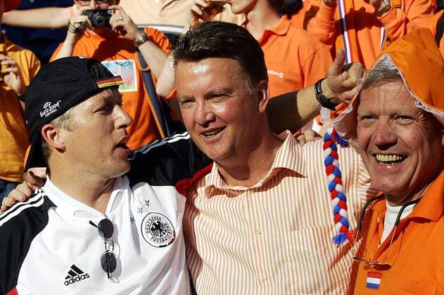 porto 15 06 2004 germany nederland 1 1 louis van gaal germany the netherlands ek portugal euro 2004 euro2004