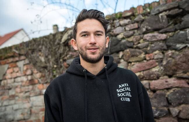 13 11 2017 xfux Football 2 Bundesliga SV Darmstadt 98 photoshoot with Julian von Haacke in the Martinsviertel in Darmstadt and on the grounds of the TU Darmstadt University of Technology emonline emspor deloka vl Julian von Haacke SV Darmstadt 98 Darmstadt