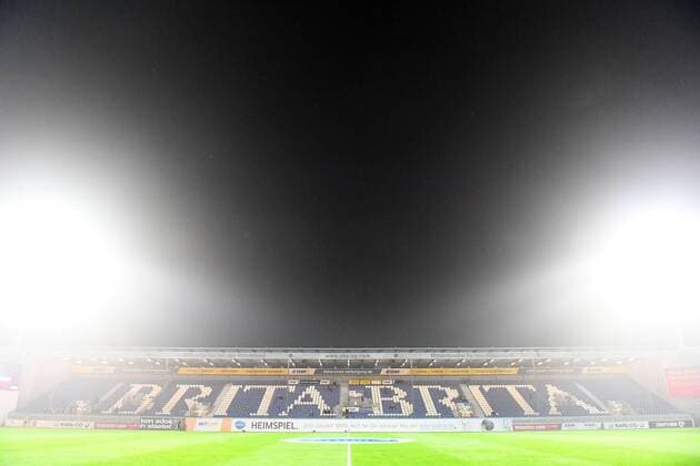 17 11 2017 xjhx football 3 league SV labor Wiesbaden Hansa Rostock emspor v l stadium interior view lawn pitch Wiesbaden