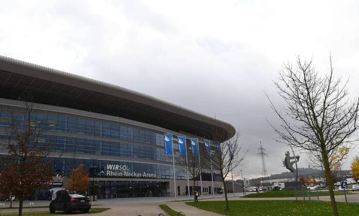 18 11 2017 xjhx Football 1 Bundesliga TSG 1899 Hoffenheim Eintracht Frankfurt emspor v l Stadium View from the outside Grandstand General overview Overview Sinsheim