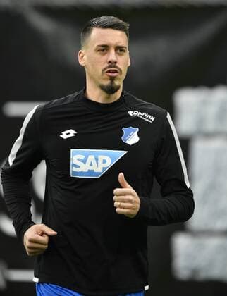 Before the start of the match Sandro Wagner TSG 1899 Hoffenheim warming up training TSG 1899 Hoffenheim vs SGE Eintracht Frankfurt 18 11 2017 TSG 1899 Hoffenheim vs SGE Eintracht Frankfurt