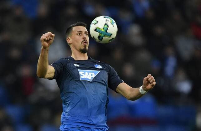 Sandro Wagner TSG 1899 Hoffenheim on the ball TSG 1899 Hoffenheim vs SGE Eintracht Frankfurt 18 11 2017 TSG 1899 Hoffenheim vs SGE Eintracht Frankfurt