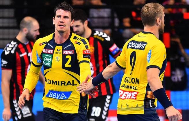 18.11.2017 Skopje(FYR Macedonia) HC Vardar-Rhein Neckar Löwen EHF Champions League men s handball Andre Schmid (c) Rhein Neckar Löwen :Str 