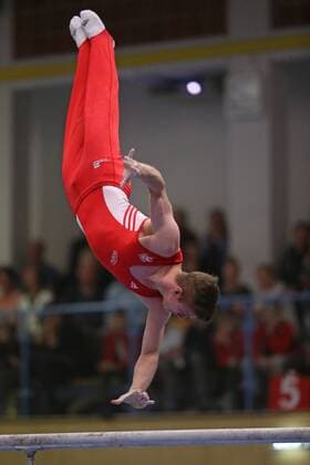 Leonard Prügel, Cottbus, during 2017 German 1st Bundesliga in Monheim; 18 11 2017; *** Leonard Prügel Cottbus during 2017 German 1st Bundesliga in Monheim 18 11 2017