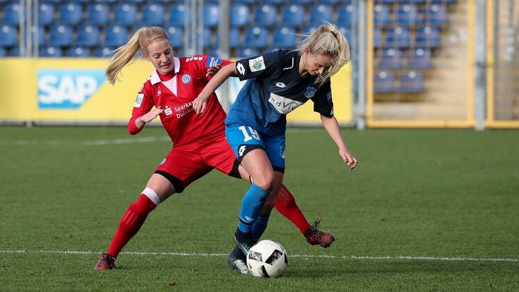 Magdalena Judge MSV 7 Judith Steinert TSG 19 Duel duel tackle tackling Dynamics Action Action xozx