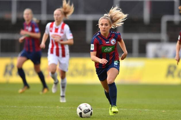 Gina Maria Chmielinski Potsdam 18 in the forward run Soccer Allianz Women Bundesliga 1 FC Köln 1 FFC Turbine Potsdam xmkx