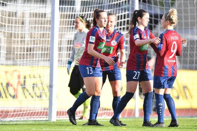 Cheering Happy celebrate cheer Goal Celebration Turbine Potsdam 0 4 Soccer Allianz Women Bundesliga 1 FC Köln 1 FFC Turbine Potsdam xmkx