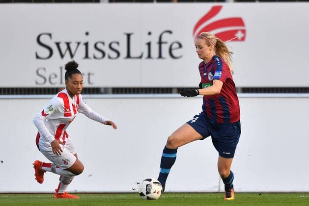 Amanda Ilestedt Potsdam 14 in the forward run Soccer Allianz Women Bundesliga 1 FC Cologne 1 FFC Turbine Potsdam xmkx