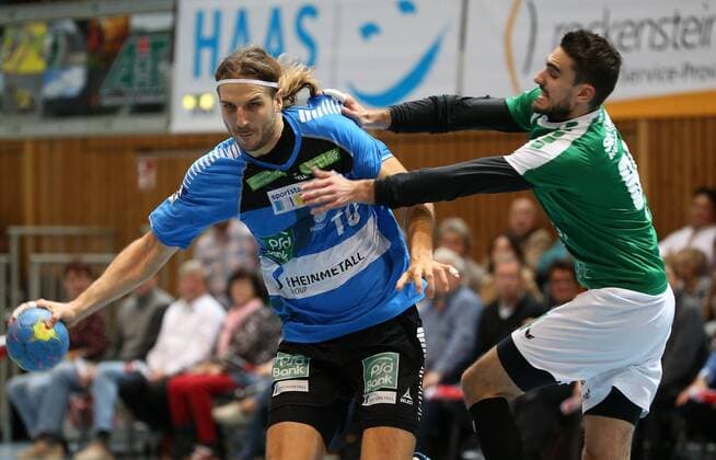 Thomas Heider HC Rhein Vikings Benjamin Herth DJK Rimpar Wolves DKB 2 Handball Bundesliga DJK Rimpar Wolves HC Rhein Vikings xfsx