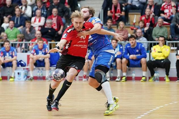 Patrick Miedema Nordhorn Lingen Christoph Foth HBW Balingen Nordhorn Lingen Copyright: xEibner-Pressefoto Westdoerpx EP_pauschal