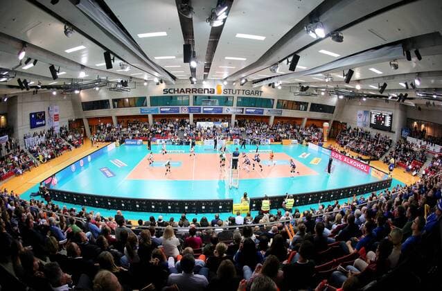 BAU 19 11 2017 Stuttgart Volleyball Alliance MTV Stuttgart vs USC Münster Feature Overview