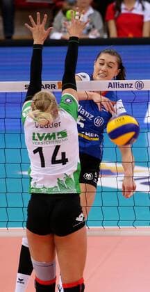 BAU 19 11 2017 Stuttgart Volleyball Alliance MTV Stuttgart vs USC Munster Mallory Grace McCage Stuttgart